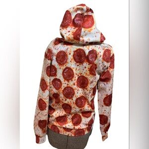 Pepperoni Pizza Hoodie Adult Unisex Small Long Sleeve